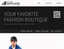 Tablet Screenshot of boutique-napoleon.com